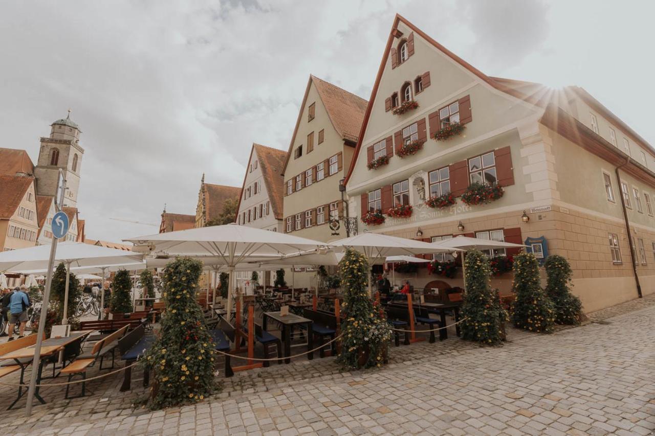Altstadtmittehotel Sonne Dinkelsbühl Dış mekan fotoğraf